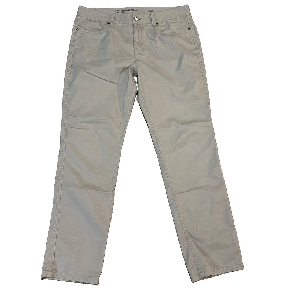 Toad & Co Pants Mission Ridge Organic Cotton Lean Fit 34(36)x32 5 Pocket Beige
